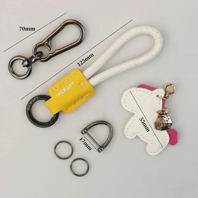 Men'S Minimalist Accessories - Minimalist Deri Anahtarlık, Kaliteli Kayışlı Dayanıklı