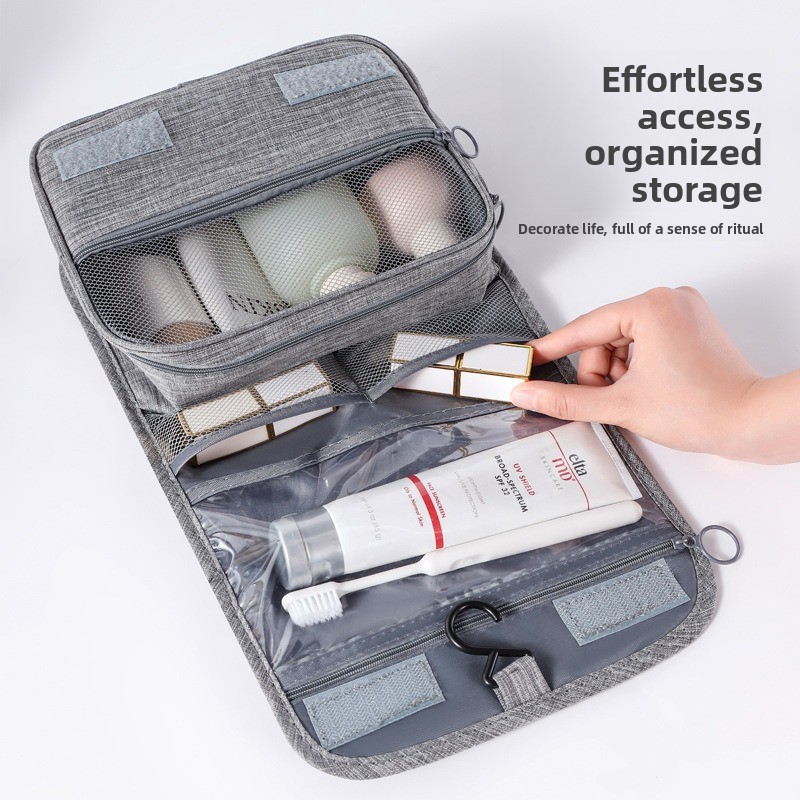 Men Accessories For Travel - Büyük Kapasiteli Asılı Tuvalet Çantası Islak-Kuru