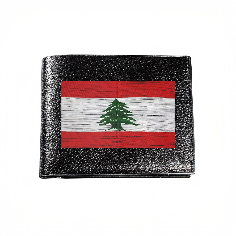 Men Accessories Photos - Lübnan Bayrağı Tasarımlı Erkek Cüzdan Kartlık