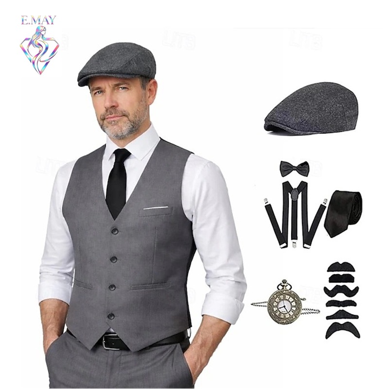 Medieval Men'S Accessories - Büyük beden erkekler için 1920'lerdeki Gatsby