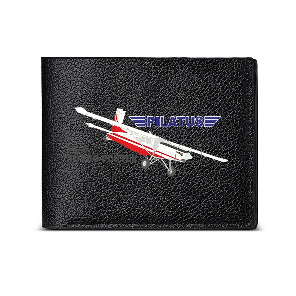 Men Accessories Photos - Pilatus Uçak Tasarımı Erkek Cüzdan Kartlık