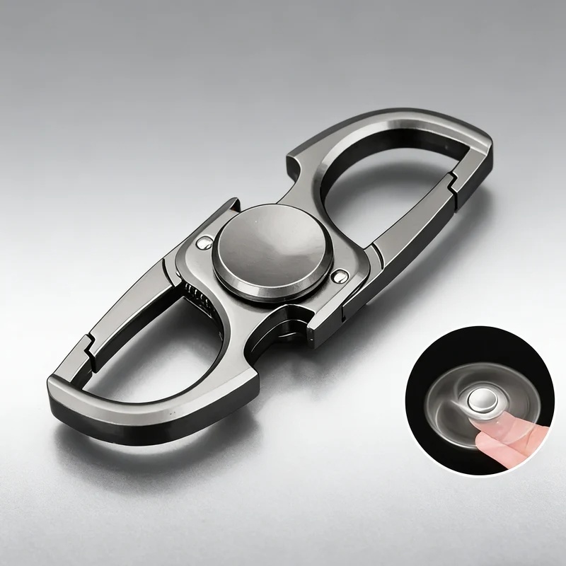 Keychain Multi Tool - Metal Parmak Ucu Döndürücü Oyuncak, Çok