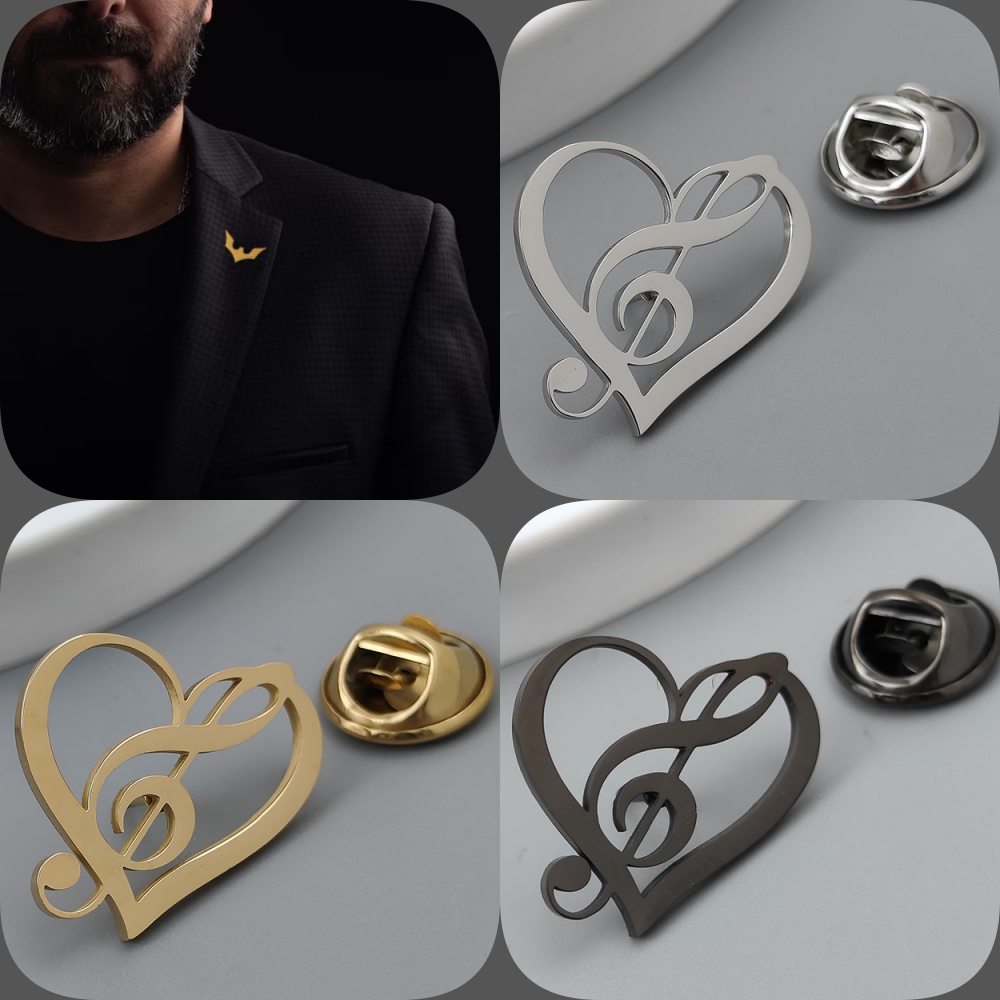 Aşk müzik sembolü altın kaplam - Men'S Accessories Gift Set Branded incelemesi ve fiyatı